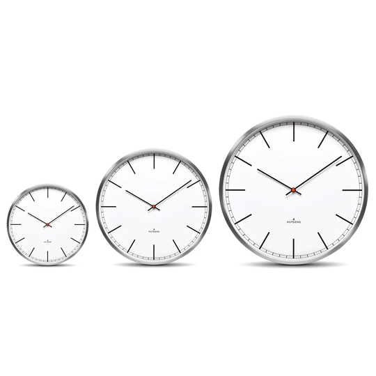 Huygens One Index Clock - White/25Cm