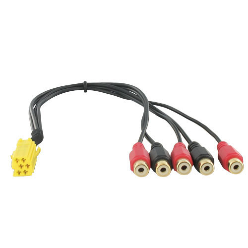 Mini ISO yellow 6 pin room C1 -> 5 x RCA 11144103