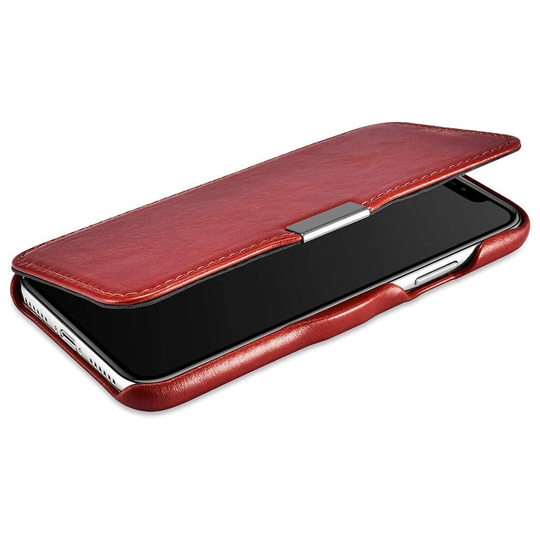 FUTLEX Genuine Leather Folio Case Compatible with iPhone 11 - Vintage Style Leather Folio Cover with Magnetic Closure - Supports Wireless Charging -