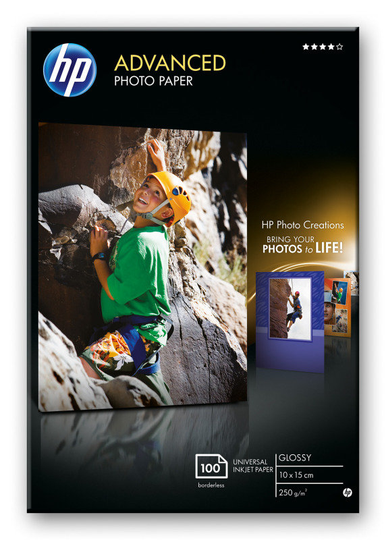 HP Advanced 4x6" 250gsm Glossy Photo Paper - 100 Sheets