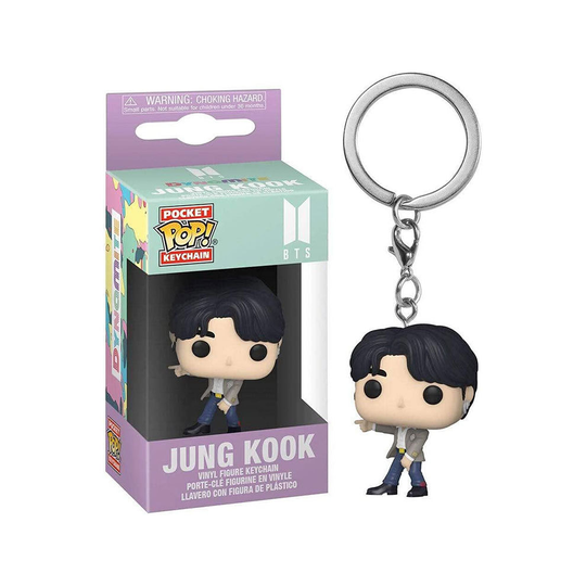 (JUNG KOOK) Kpop BTS Tinytan Dynamite Funko Pop Keyring Jung Kook Jimin V Keychain Figures