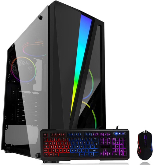 Gaming PC Bundle Mars Black | i5 3rd Gen, GTX 1660, 16GB RAM, 512GB SSD, Computer Set