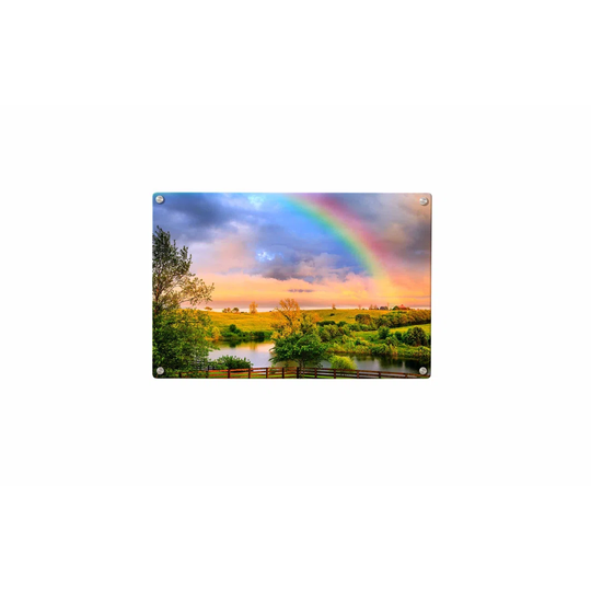 Rainbow Magnetic Wall Mounted Photo Memo Board