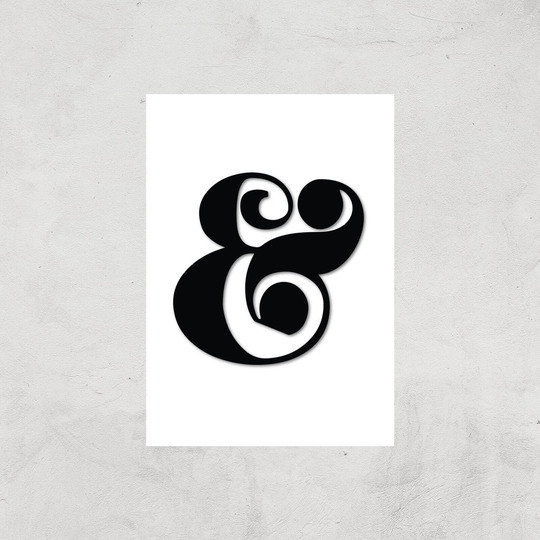& Symbol Art Print - A3 - Print Only