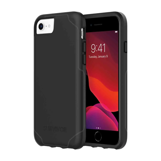 Griffin Survivor Strong for iPhone SE (2020) iPhone 8 iPhone 7 & iPhone 6/6s - Black/Deep Grey