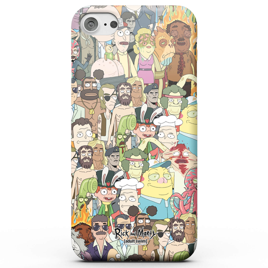 Rick and Morty Interdimentional TV Characters Phone Case for iPhone and Android - iPhone XS - Snap Case - Matte