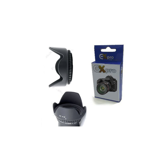 Ex-Pro 55mm Crown Shaped Hood for Canon, Nikon Fuji, Sony, Leica, Zeiss, Panaso