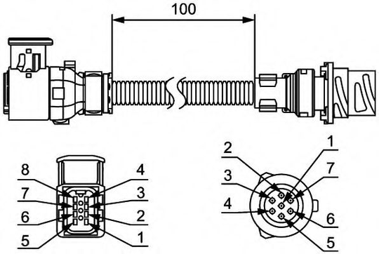 Cable Set Tail Light Conversion 8KA211923-002 by Hella
