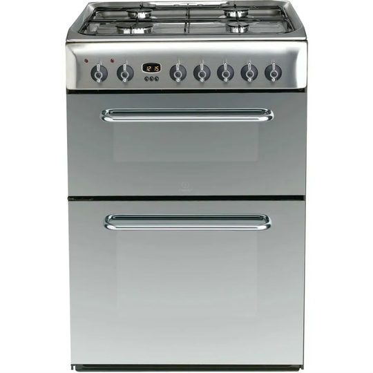 Indesit KDP60SES Dual Fuel Cooker - Stainless Steel