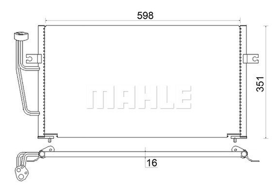 Condenser Air Conditioning 8FC351036-674 by BEHR