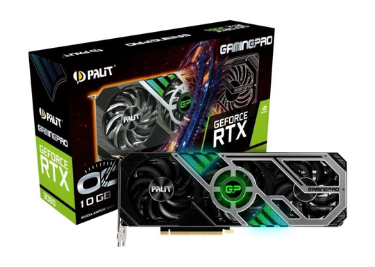 Palit GeForce RTX 3080 10GB GAMING PRO OC V1 Graphics Card