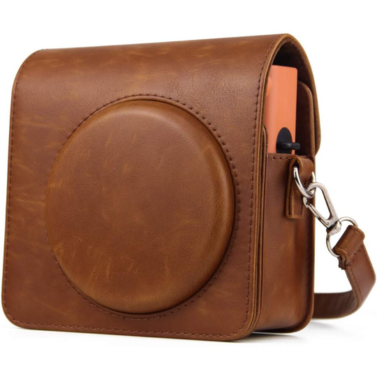 Retro Protective Case Compatible with Fujifilm Instax SQUARE SQ1 Instant Camera PU Leather Cover Bag with Adjustable Shoulder Strap