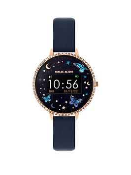 Reflex Active Series 3 Smart Watch With Colour Touch Screen, Crown Navigation and Up To 7 Day Battery Life, Navy, Women