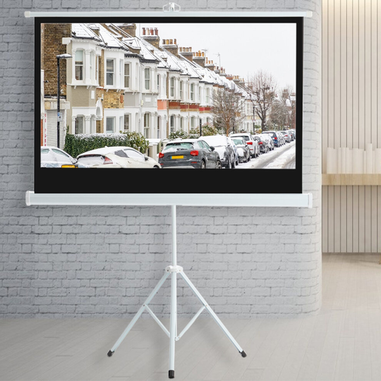 (120 in) Tripod Screen Stand Projector Display HD Cinema Home School
