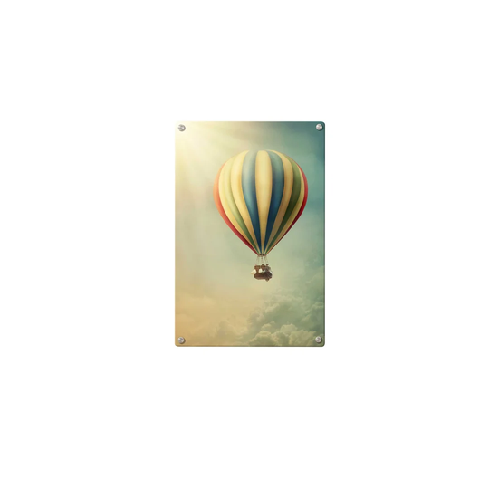 Hot Air Balloon Magnetic Wall Mounted Photo Memo Board