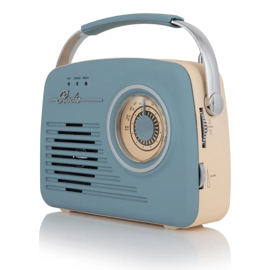 Akai Vintage FM Bluetooth Radio - Blue