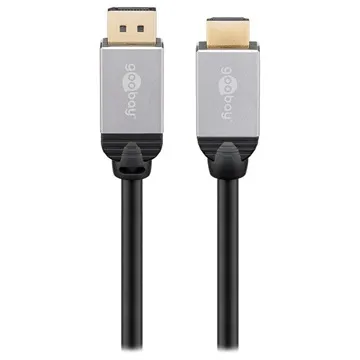 Goobay Plus DisplayPort / HDMI Cable - 4K 50/60Hz - 1.5m