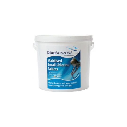 Blue Horizons - Mini 20g STABILISED Chlorine Tablets 1 X 2.5 kg SLOW RELEASE