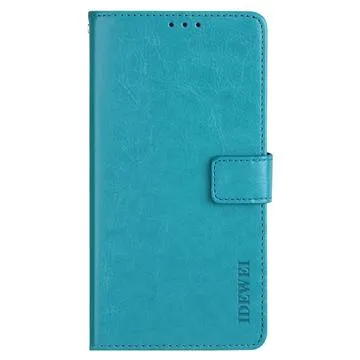 Idewei iPhone 14 Wallet Case with Magnetic Closure - Sky Blue