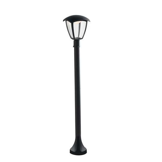 Apogee Black 1-Light 100Cm H Hardwired Integrated LED Lamp Post