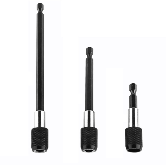 3Pcs 1/4 Hex Shank Magnetic Bit Holder Screwdriver Extension Tool