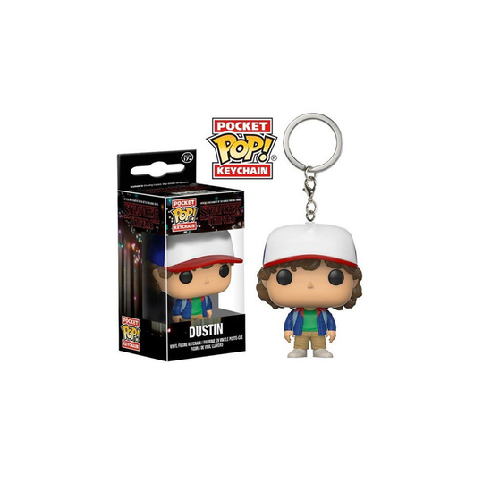(Dustin Keychain) POP Stranger Montauk Things Eleven Jonathan Joyce Keychain With Box Toys