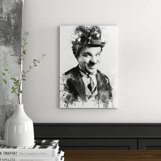 'Charlie Chaplin' Graphic Art Print Poster