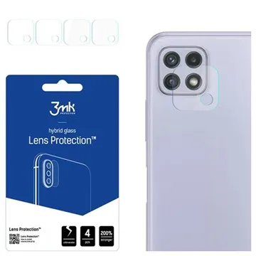 3MK Hybrid Samsung Galaxy A22 5G Camera Lens Protector - 4 Pcs.