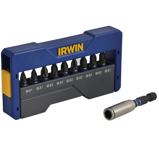 Irwin Impact Screwdriver Bit Set of 10 Pozi