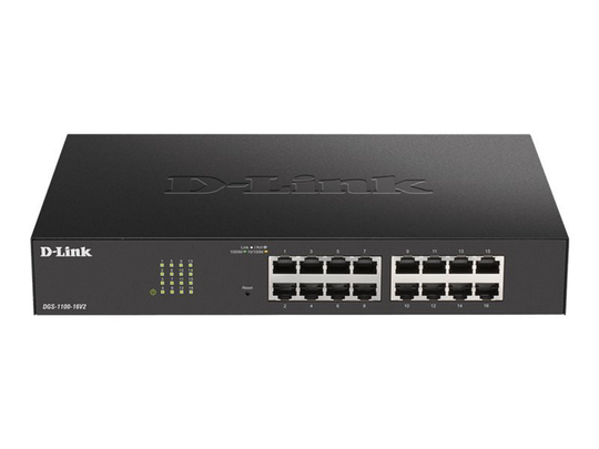 D-Link DGS 1100-16V2 - Switch - 16 Ports - Smart - Rack-mountable 1U