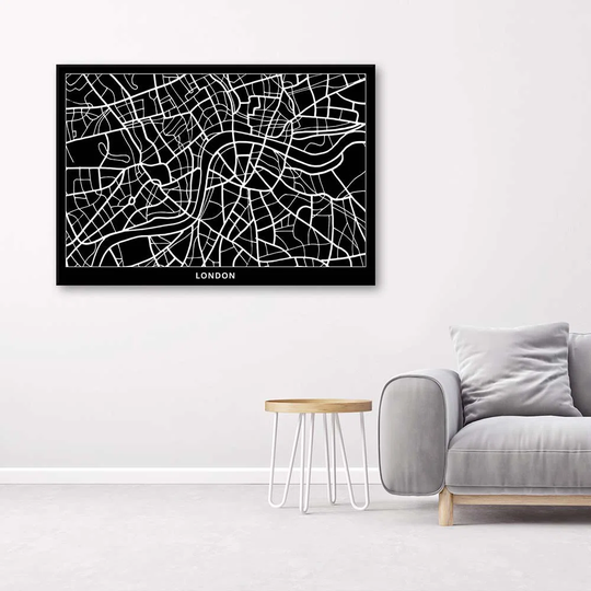 Canvas Print City Map London City
