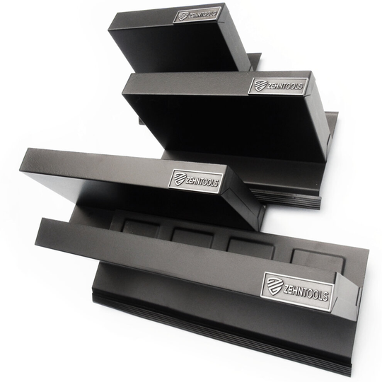 4 Black Magnetic Tool Box Trays Side Storage Shelves Racks Holders