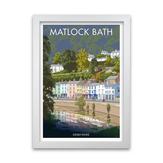 'Derbyshire Matlock Bath' Graphic Art
