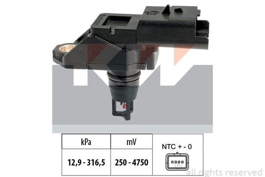 Air Pressure Sensor, height adaptation 493261 KW 493261