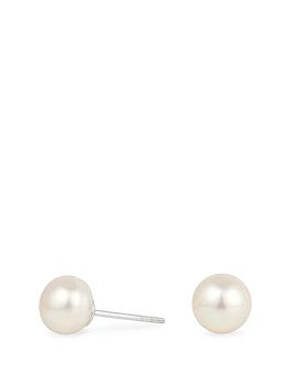 Simply Silver Sterling Silver 925 With Freshwater Pearl Earrings