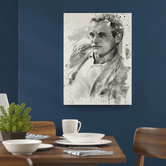 'Paul Newman' Graphic Art Print Poster