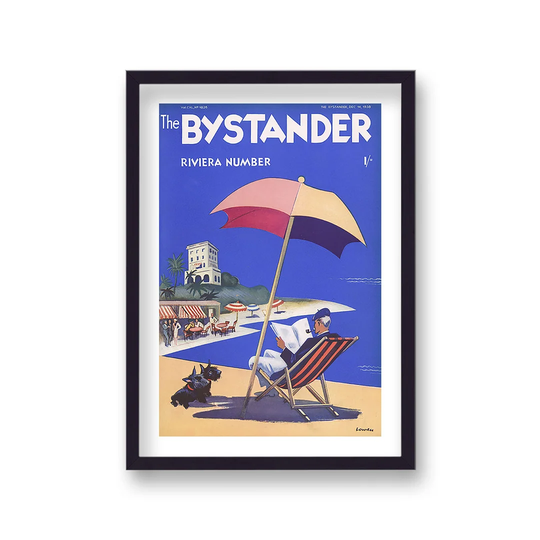 Vintage Publication Print The Bystander Riviera Number