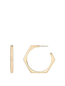 Buckley London Hera Hexagonal Hoop Earrings
