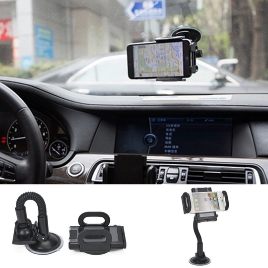 Universal Car Rotating Windshield Suction Window Mount GPS Mobile Phone Holder