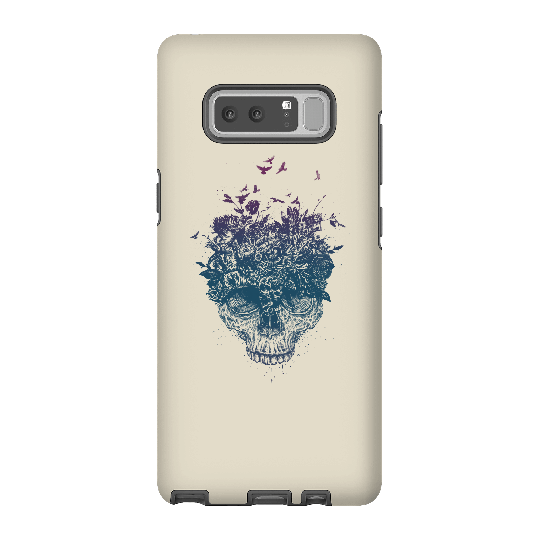 Balazs Solti Skulls And Flowers Phone Case for iPhone and Android - Samsung Note 8 - Tough Case - Matte