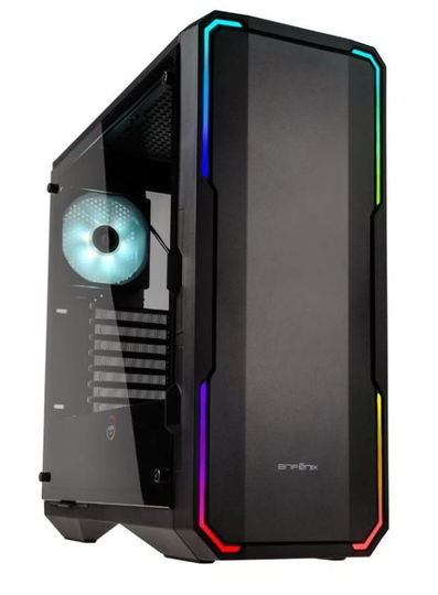 Bitfenix Enso Midi Tower RGB Gaming Case - Black Tempered Glass