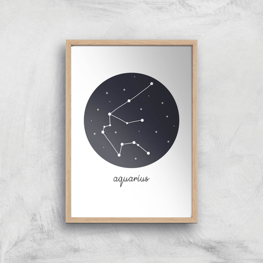 Aquarius Art Print - A2 - Wooden Frame