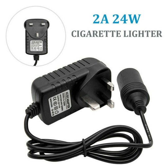 240V 2A AC Mains to 12V DC Car Converter Cigarette Lighter Socket Voltage Converter Power Adapter