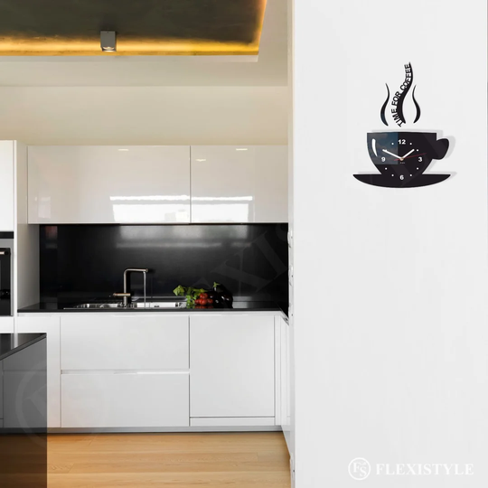 Kitchen Cup Coffee 32cm Silent Wall Clock