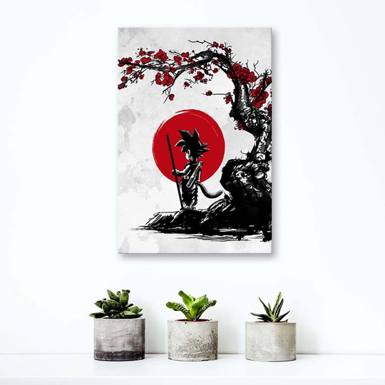 Canvas Print Anime Saiyan Under The Sun