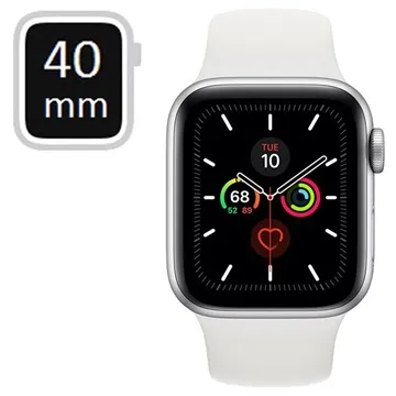 Apple Watch Series 5 LTE MWX12FD/A - Aluminium Case, Sport Band, 40mm - Silver