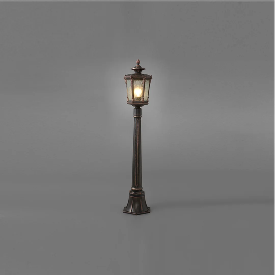 Haire Black 1 -Light 115Cm H Hardwired Lamp Post (Full)