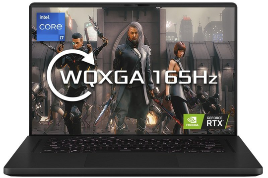 ASUS ROG Zephyrus GU603ZM, Intel Core i7-12700H 2.3GHz, 16GB DDR5, 1TB PCIe SSD, NVIDIA GeForce RTX 3060 6GB, 16" WQXGA IPS, Windows 11 Home Gaming Laptop