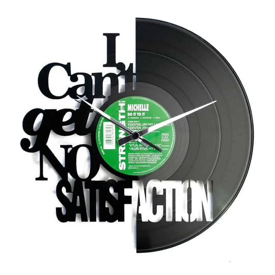 Satisfaction Vinyl Record 30cm Silent Wall Clock
