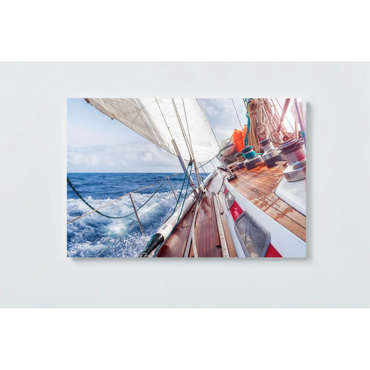 Sailboat Motif Magnetic Wall Mounted Cork Board
